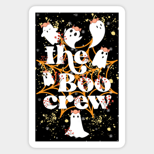 'The Boo Crew' cute halloween ghosts Sticker